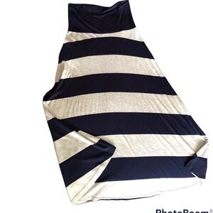 Gap Maxi skirt or dress, navy and heather grey